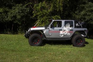 Jeep Wrangler Unlimited JLU Front Bumper - Fishbone Offroad - Mid-Width Winch - Black - `18-`27